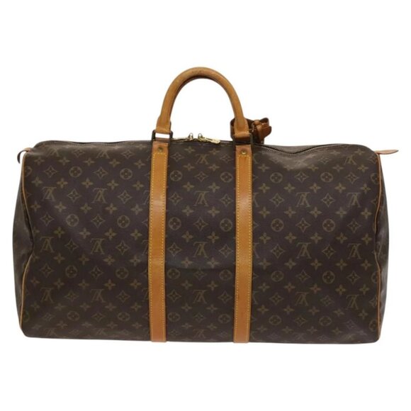 LOUIS VUITTON Monogram Keepall 55 Boston Bag M41424 LV Auth ar13527 - Picture 2 of 16